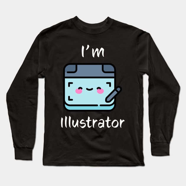 I am Illustrator · 0012 Long Sleeve T-Shirt by keyowo